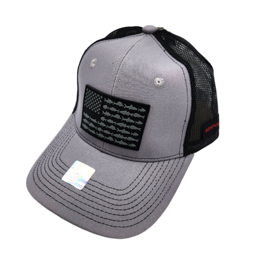 CAP-140 GRAY FISH FLAG