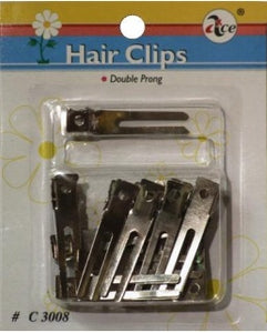 Double prong clip