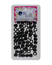 Plastic Hair Beads (Medium) - 60ct