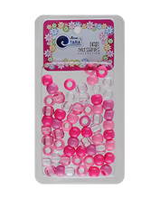 Plastic Hair Beads (Medium) - 60ct