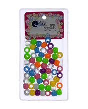 Plastic Hair Beads (Medium) - 60ct